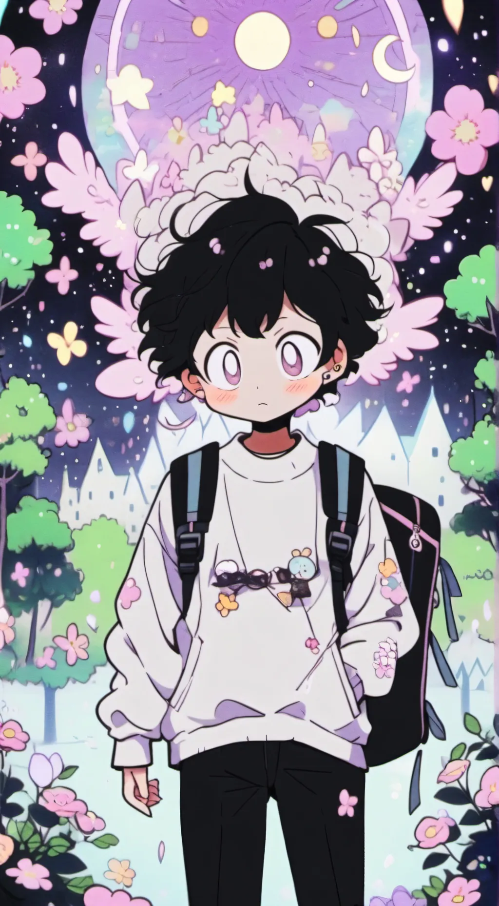 ai character: deku  background