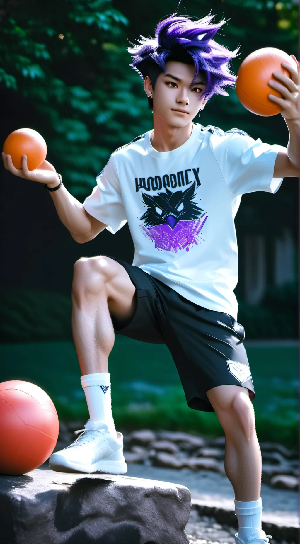 ai character: Phoenix drop high! background