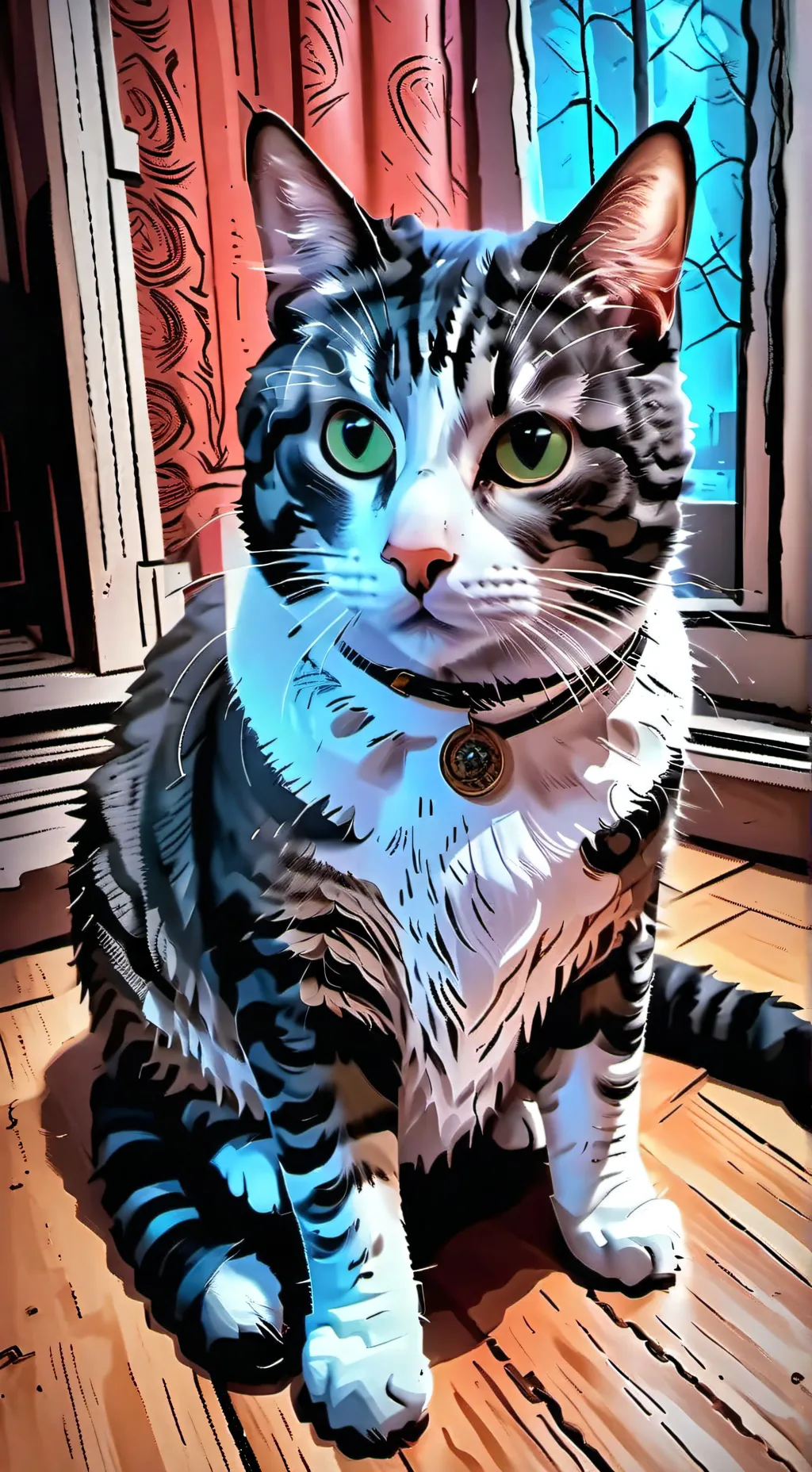 ai character: Peanut the cat background