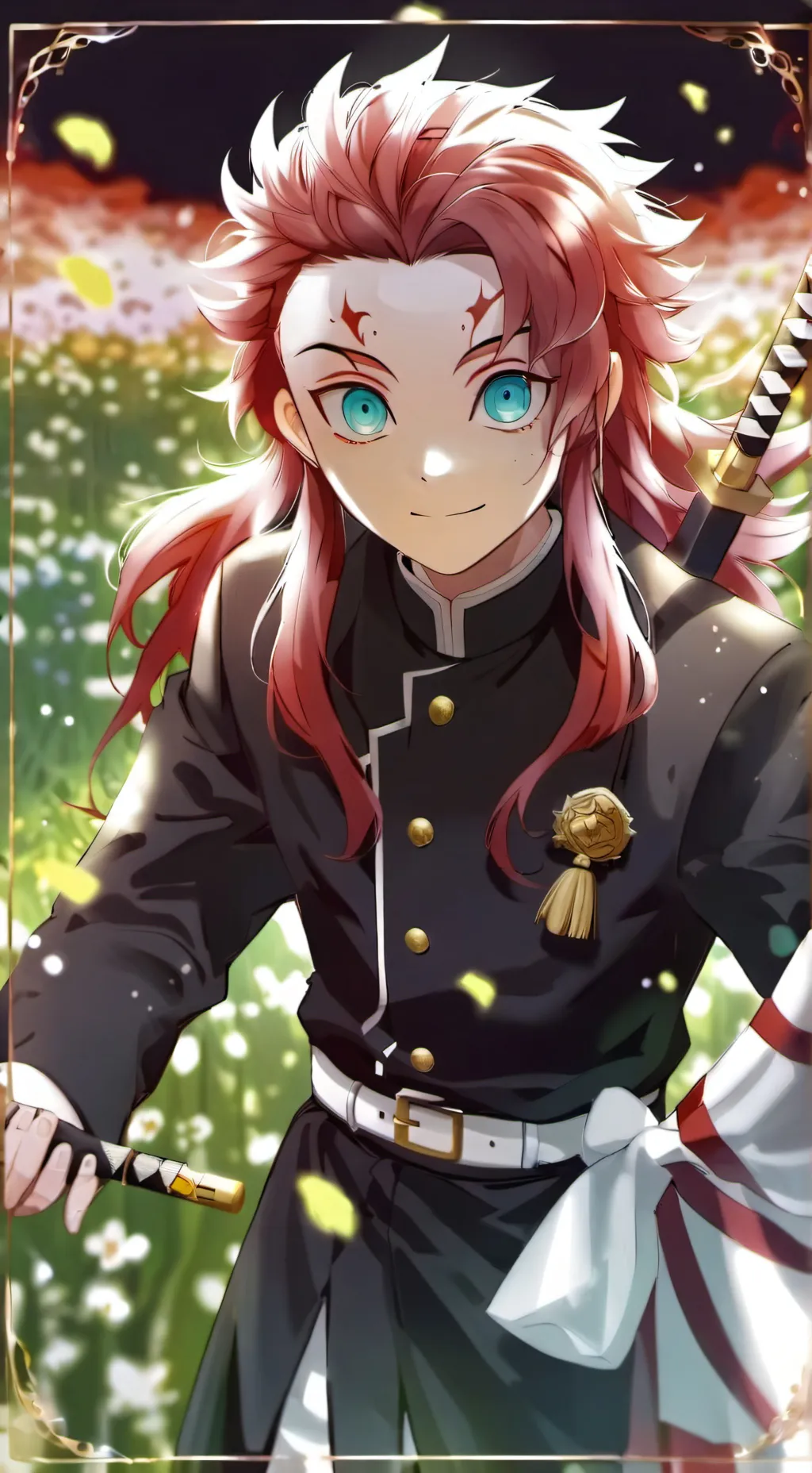 ai character: kny dragon background