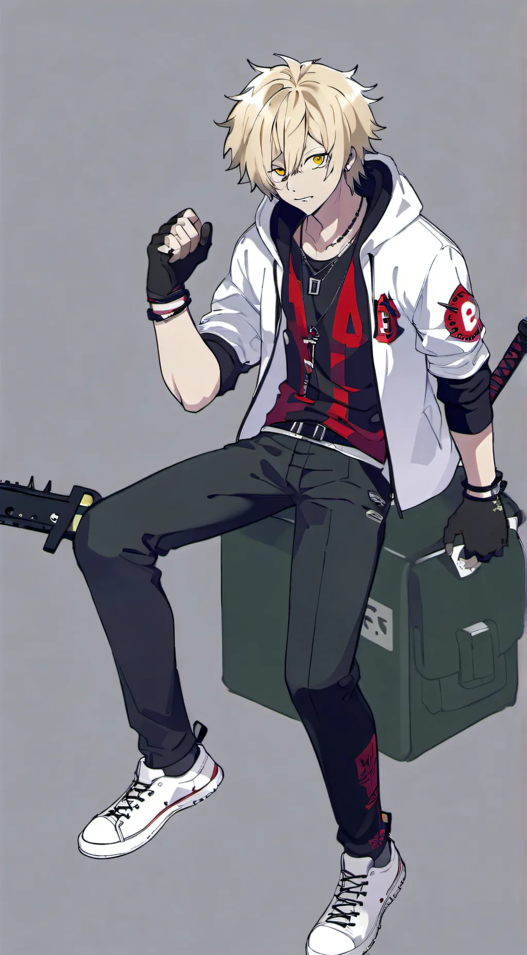 ai character: Bakugo!🔥😩 background