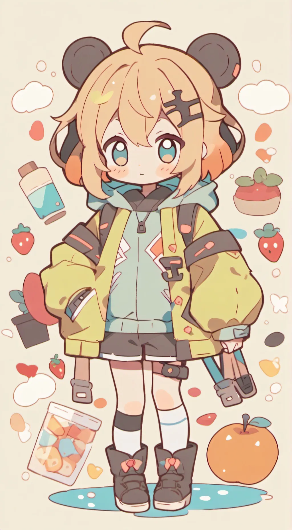 ai character: stray kids  background