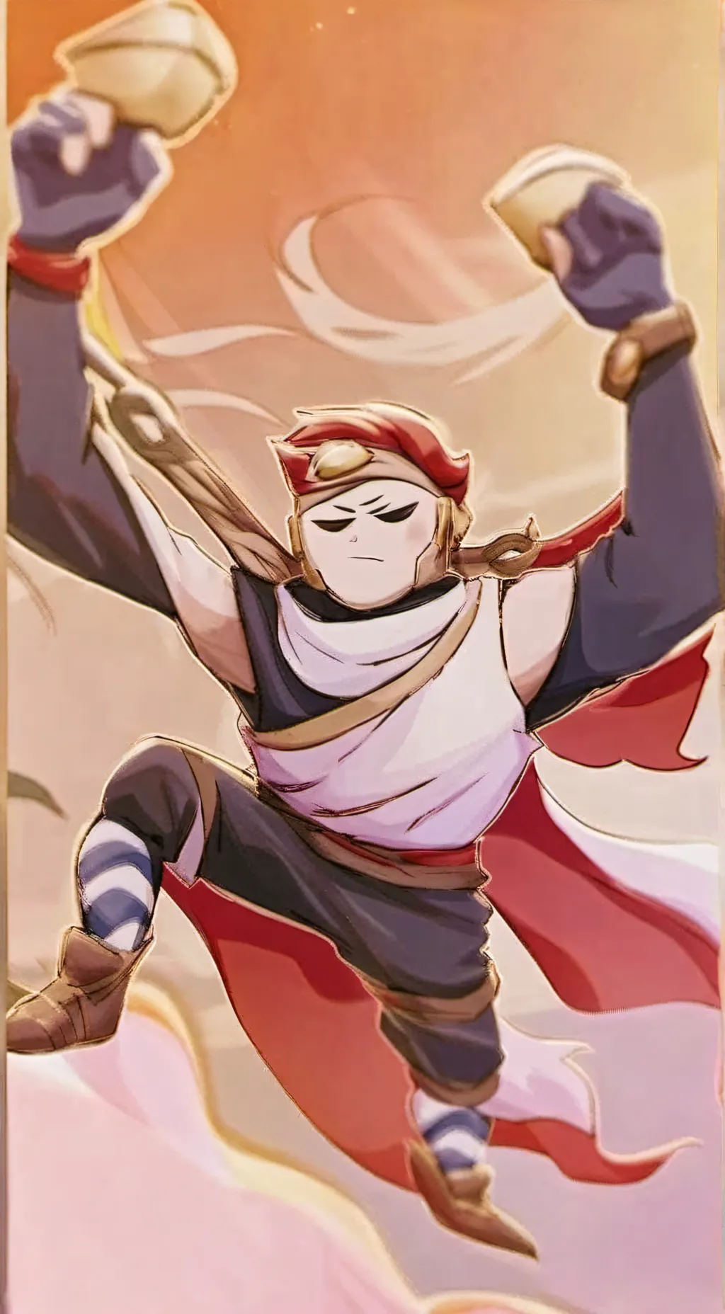 ai character: glisten background