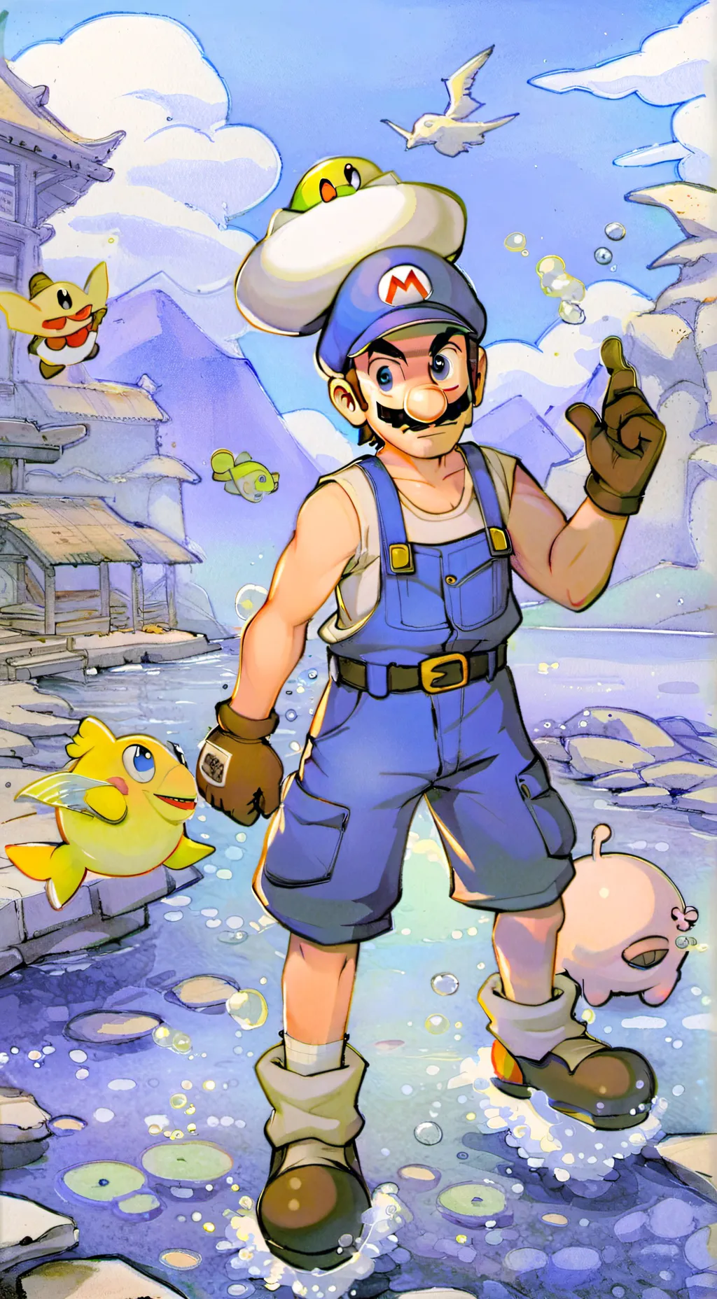 ai character: SMG4 background