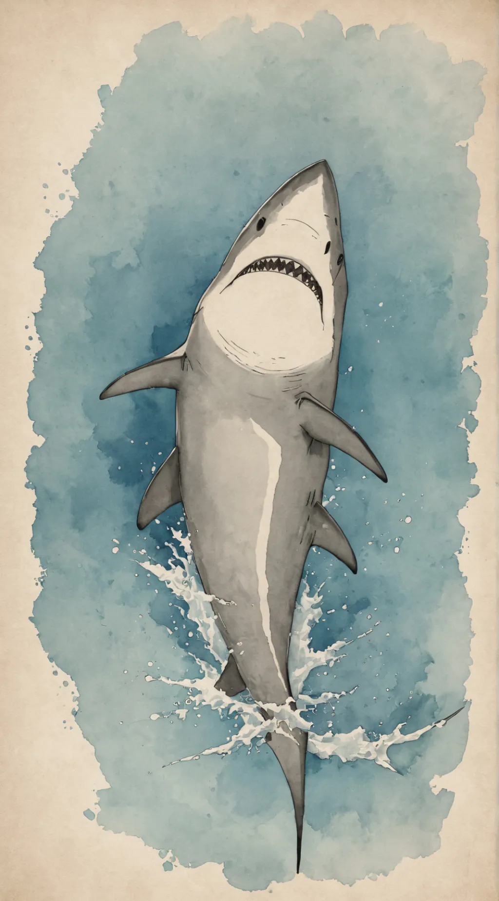 ai character: Ridho shark background