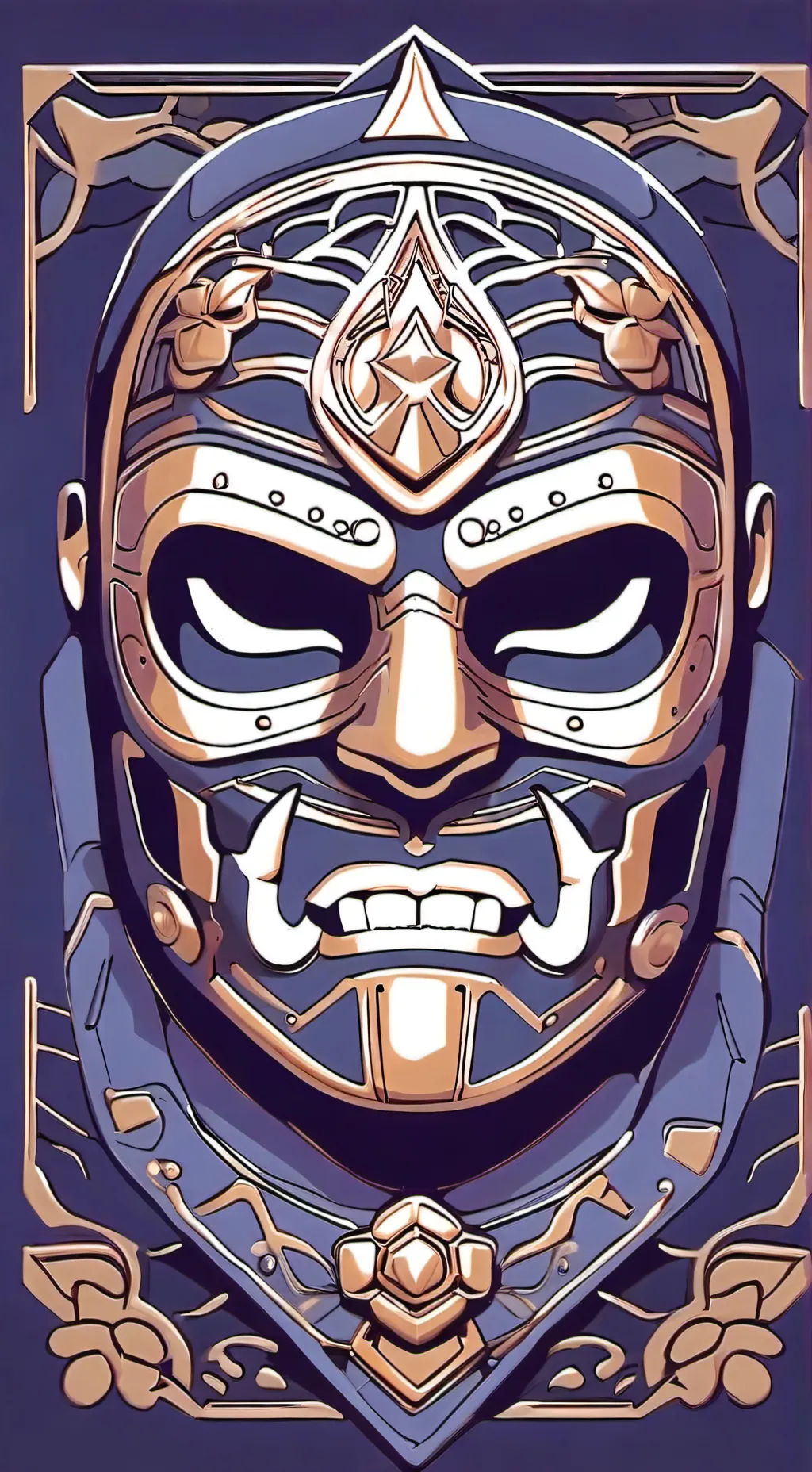 ai character: Luchador's mask background