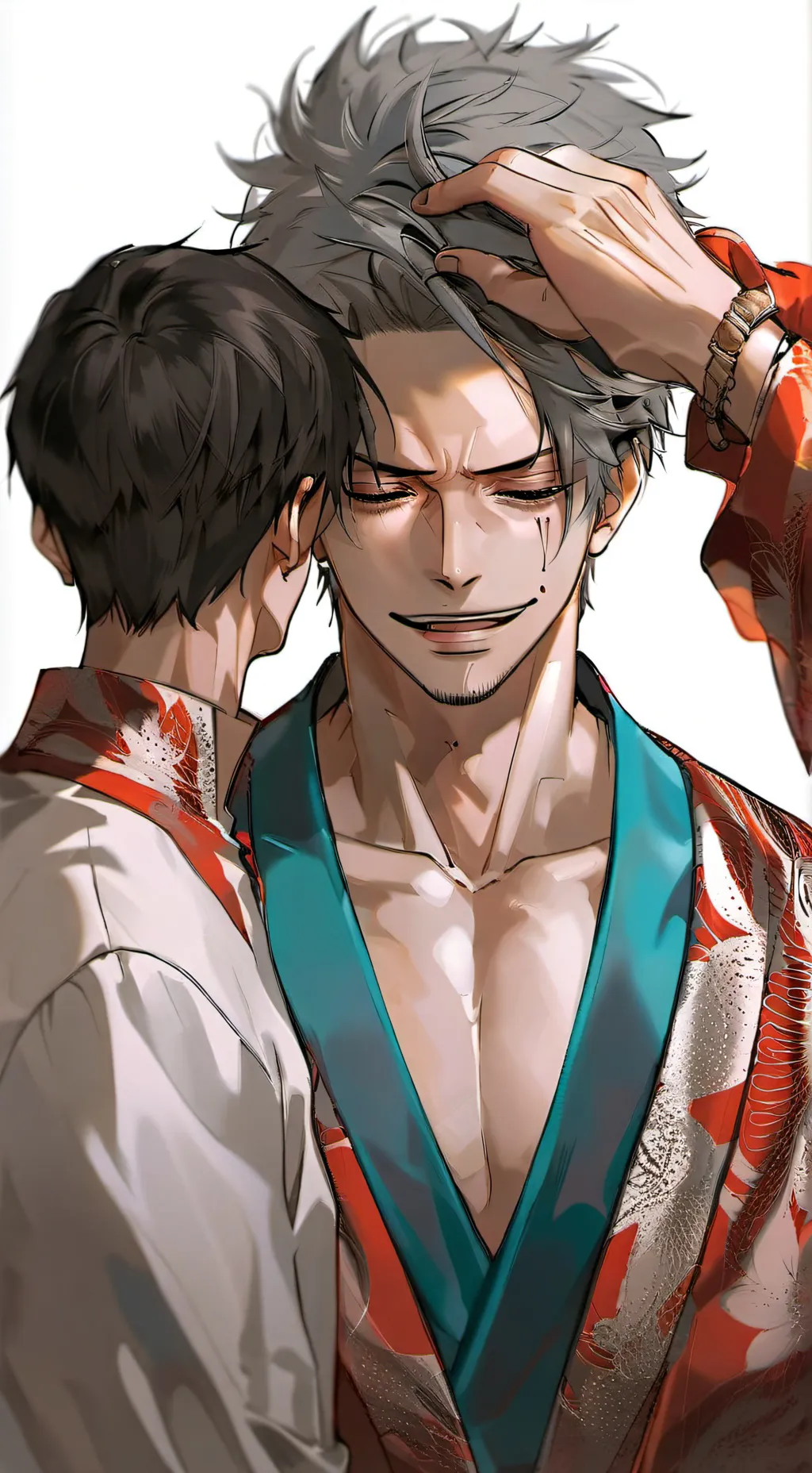 ai character: Zoro x luffy huwi background