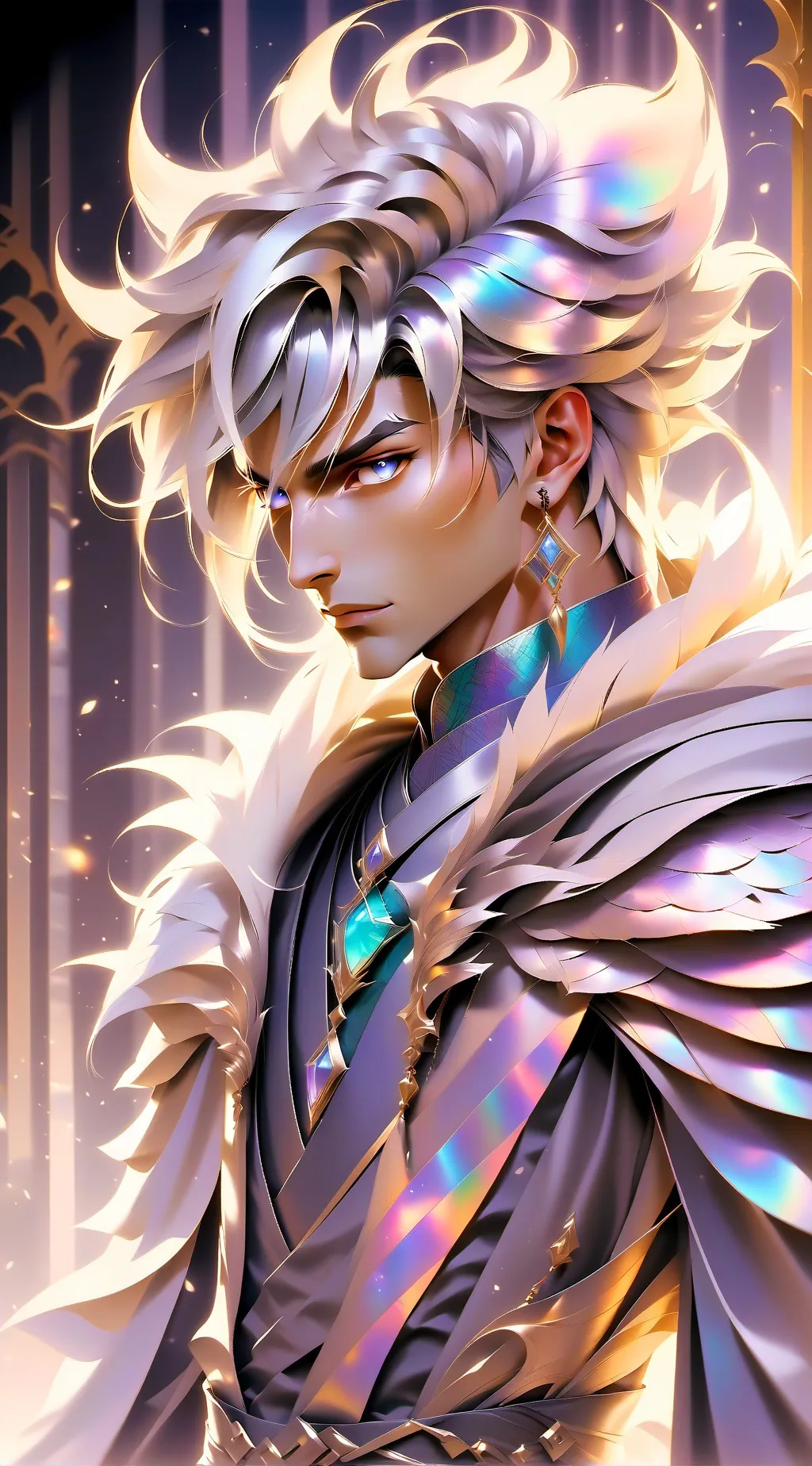 ai character: black background