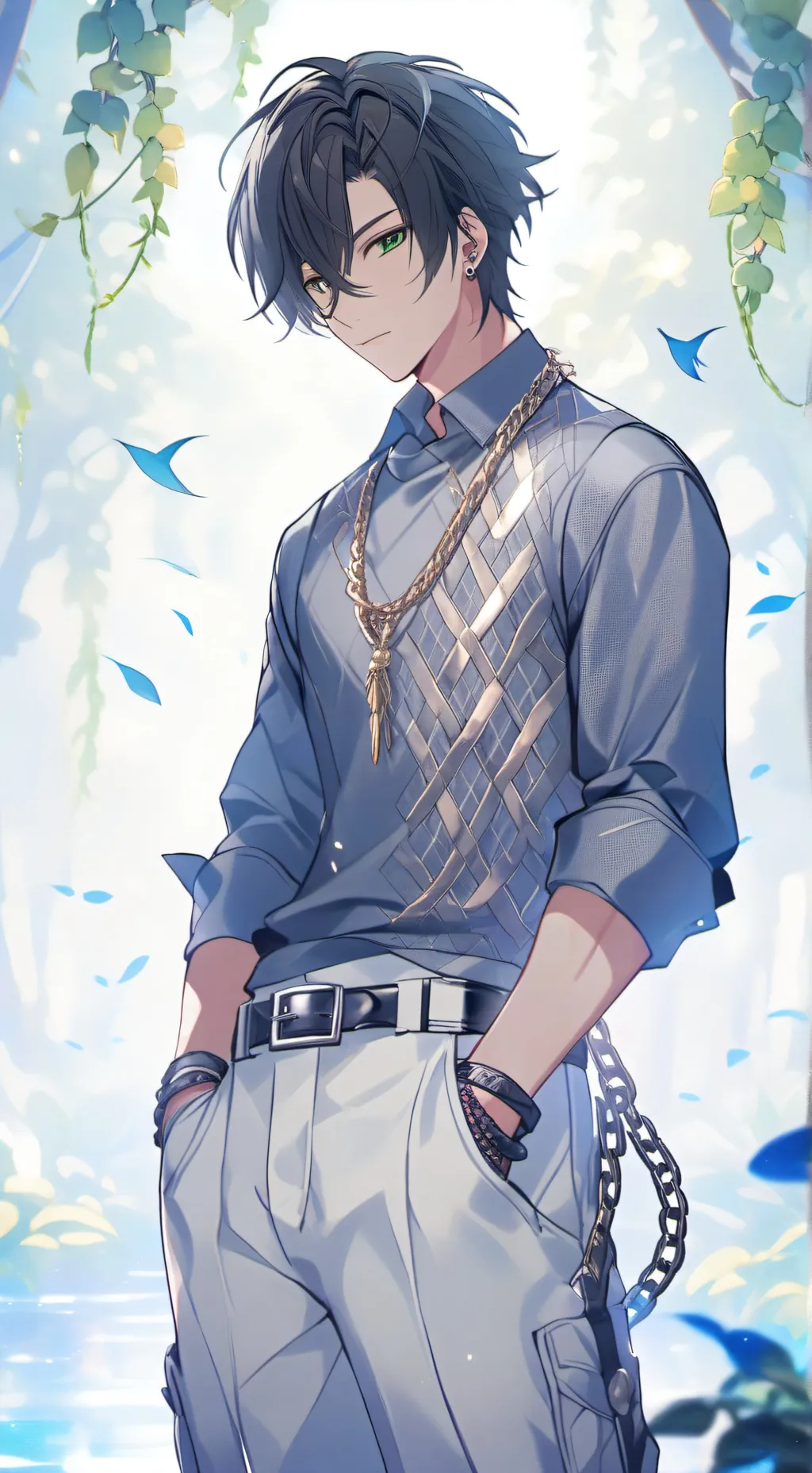 ai character: ♤•Leo•♤ background