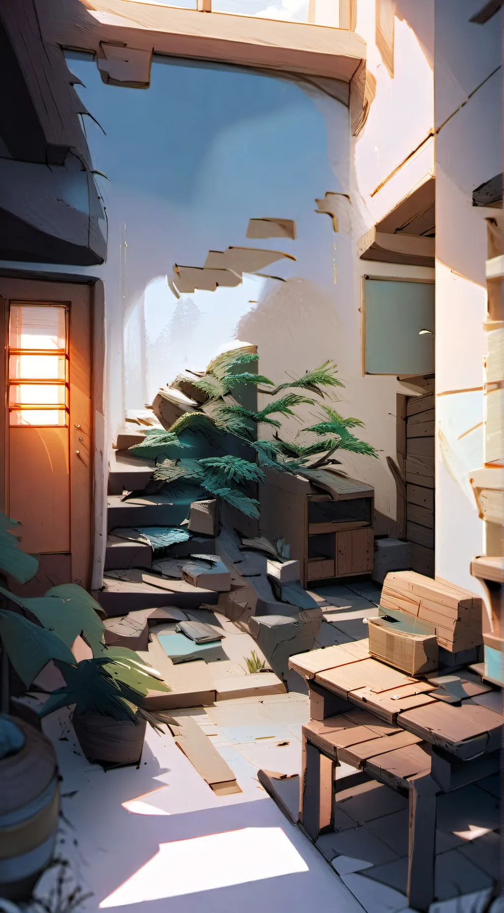 ai character: Sprunki meets FPE background