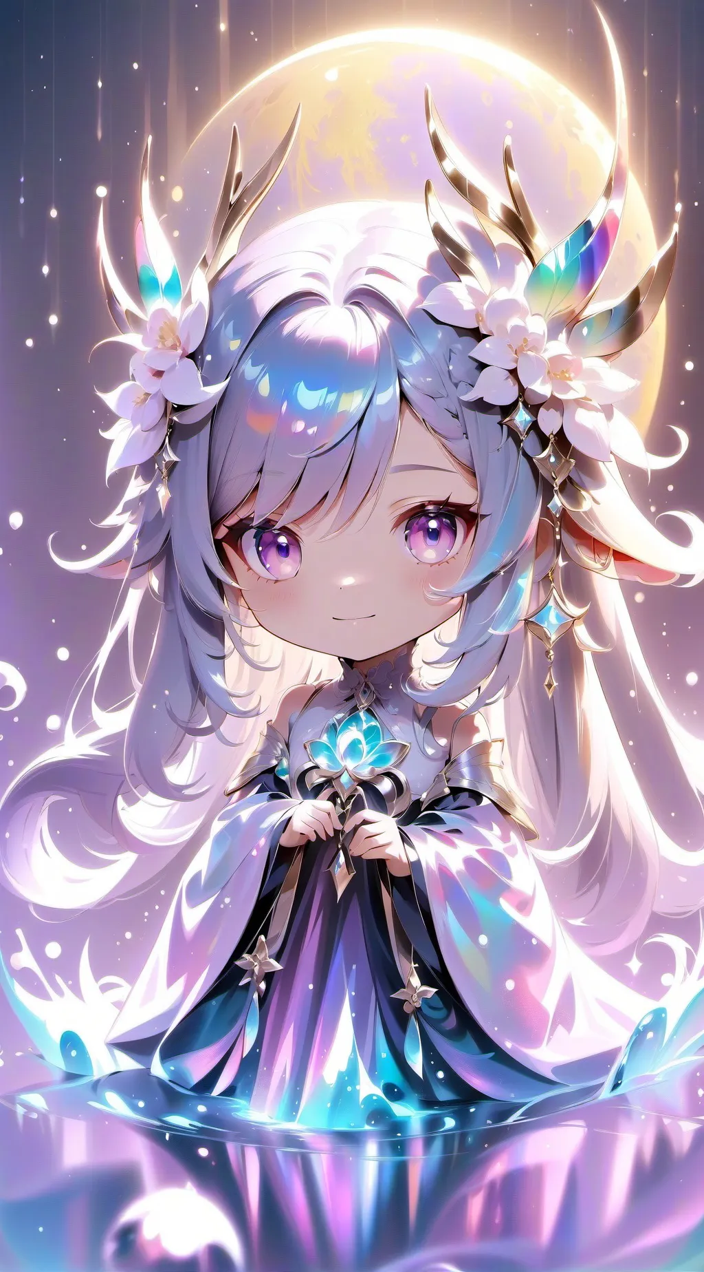 ai character: iris  background