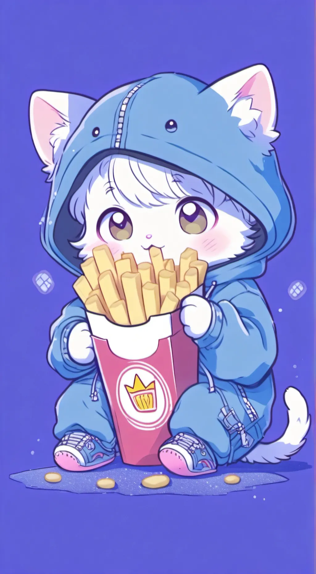 ai character: Cat background