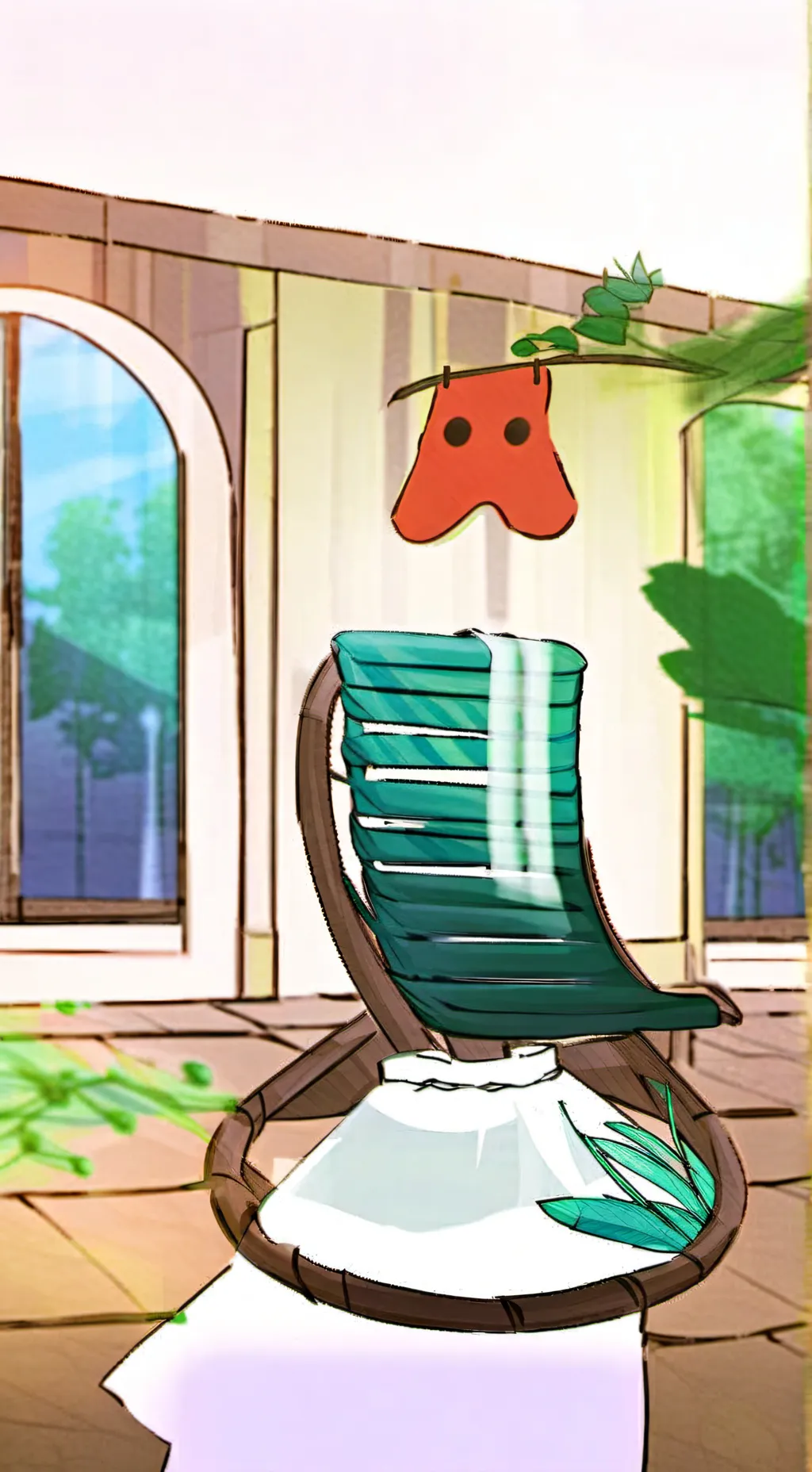 ai character: creamy sprunki  background