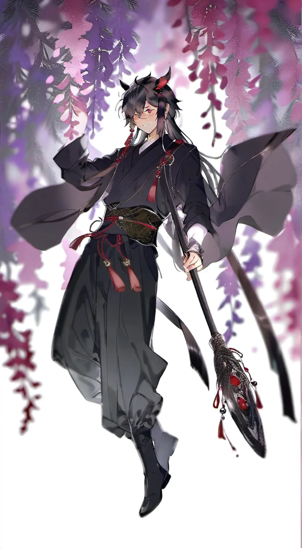 ai character: kny alfas en celo background