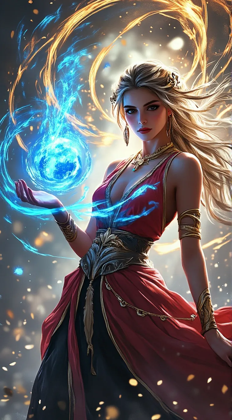 ai character: Stormy Kim  background