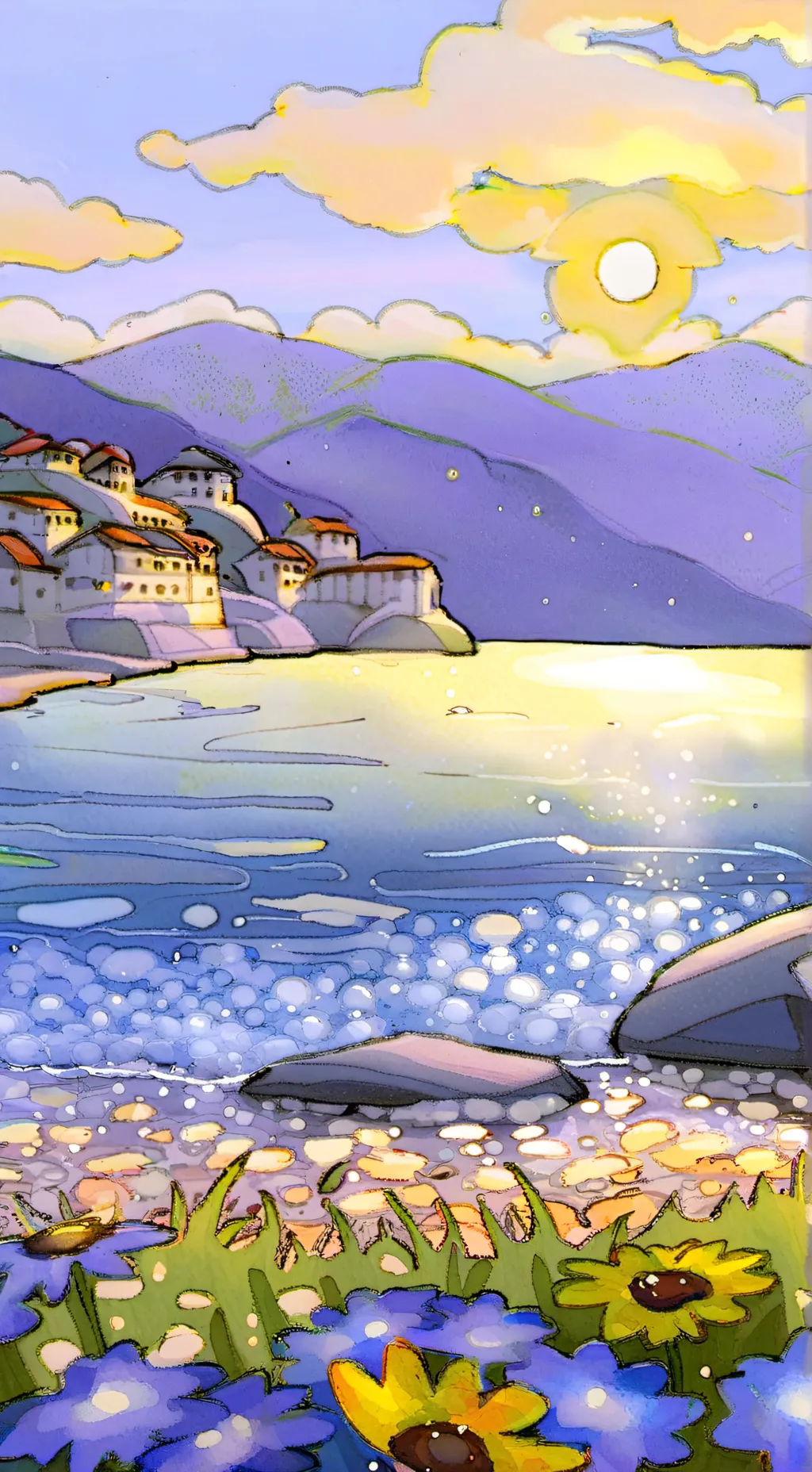 ai character: pato cafe background