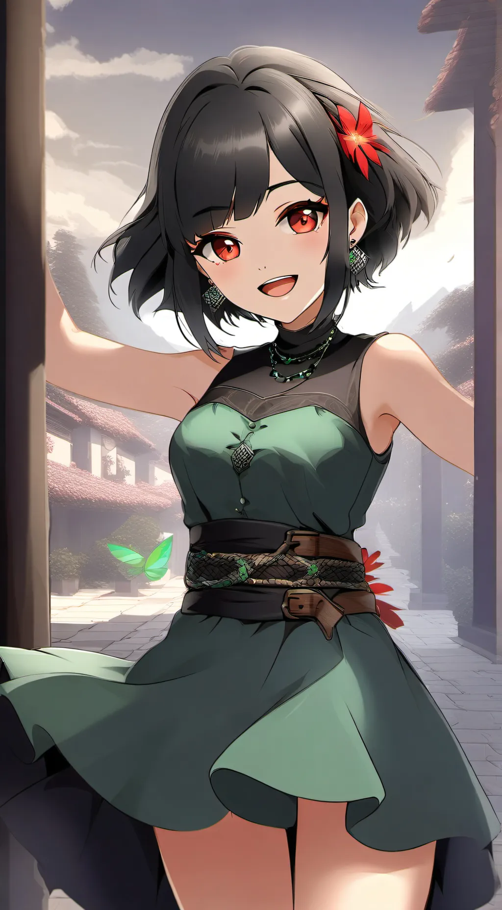 ai character: Esmeralda background