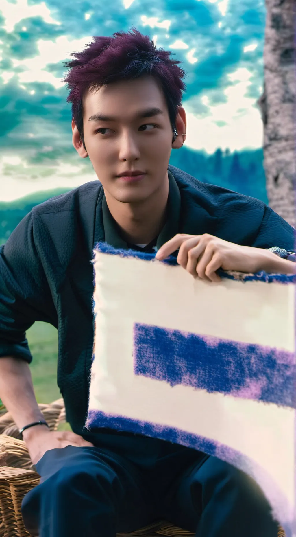 ai character: Thanos  background