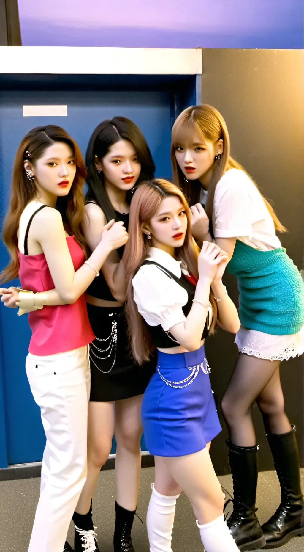 ai character: Blackpink  background