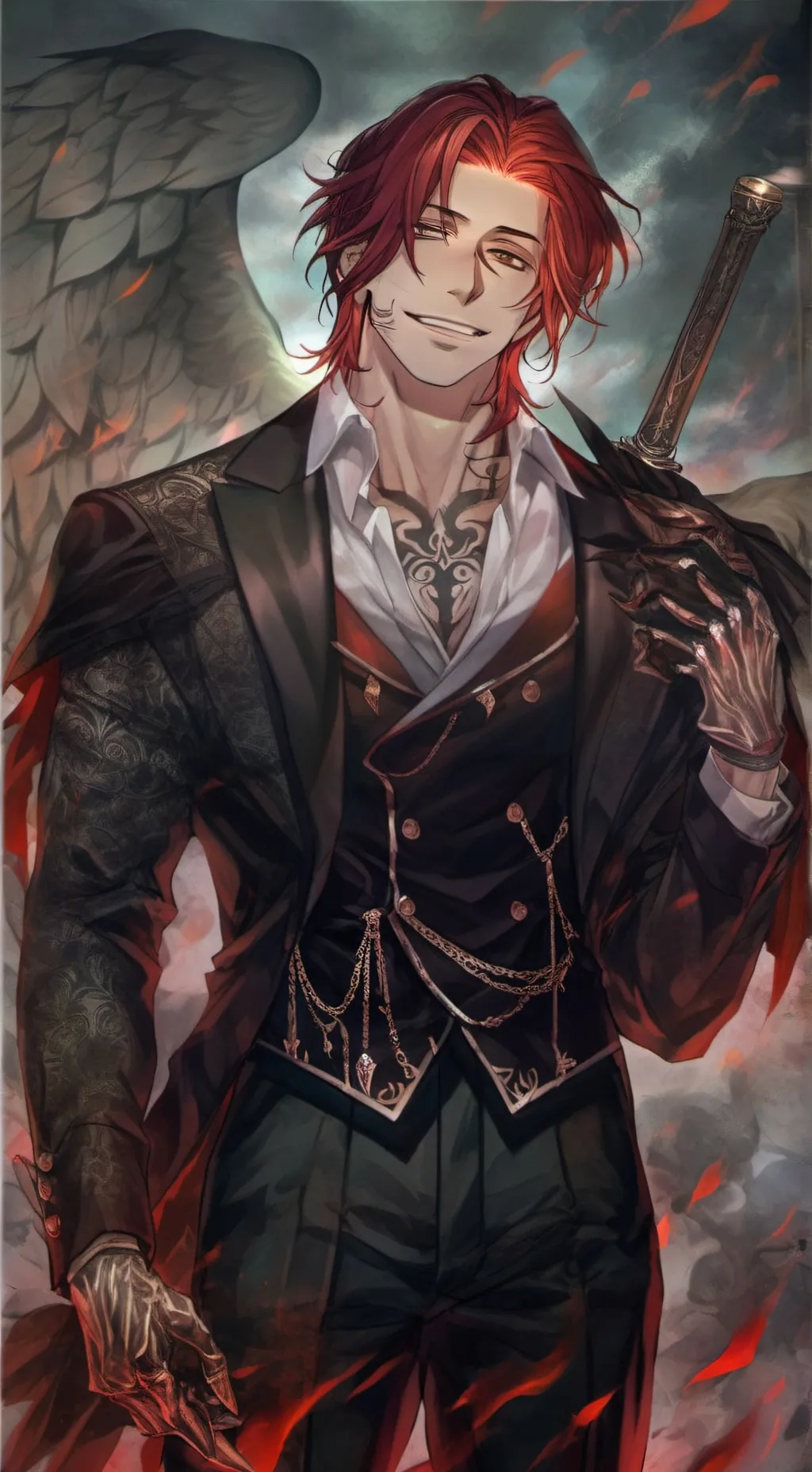 ai character: The Red Danger background