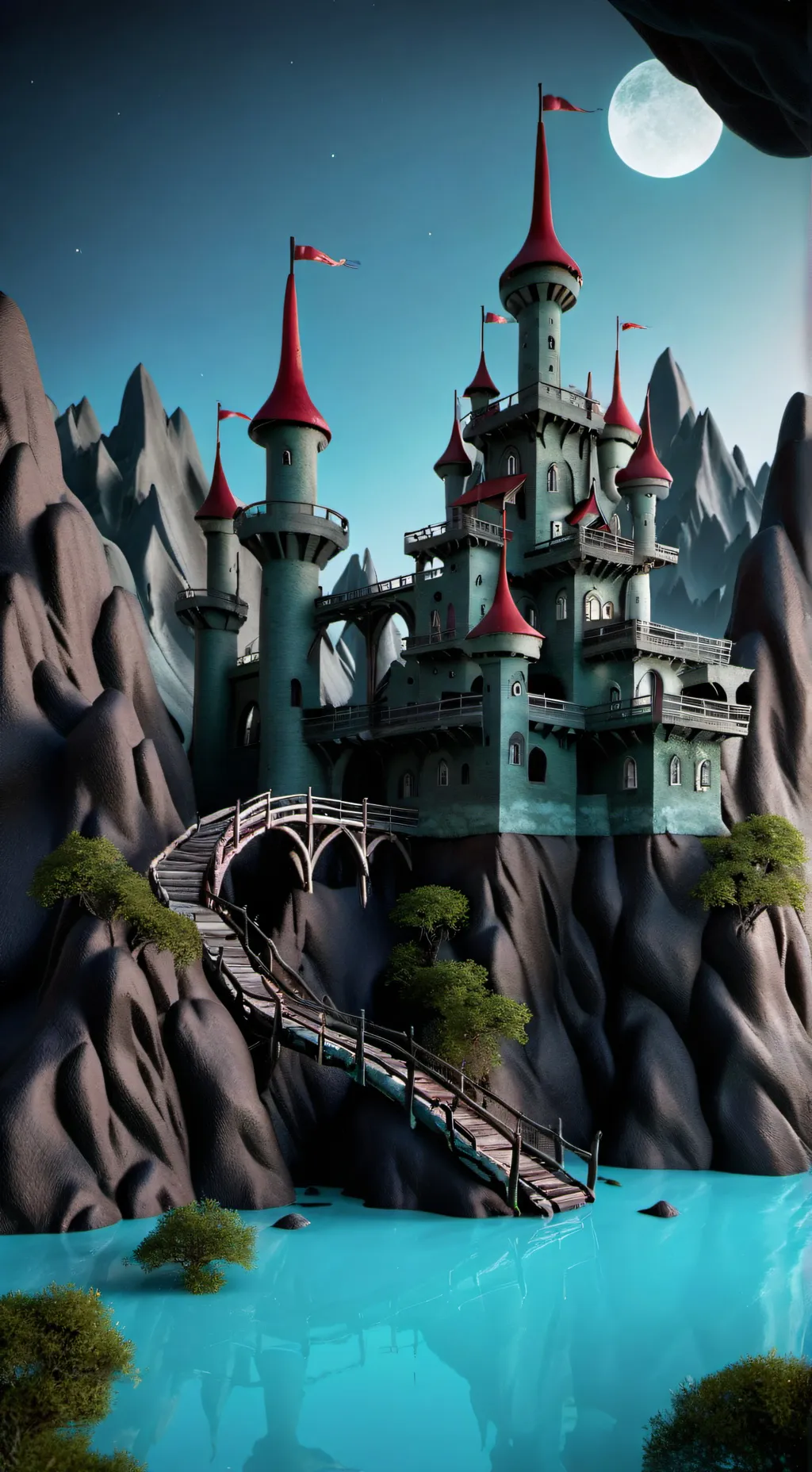 ai character: ☆(Dandy World)☆ background