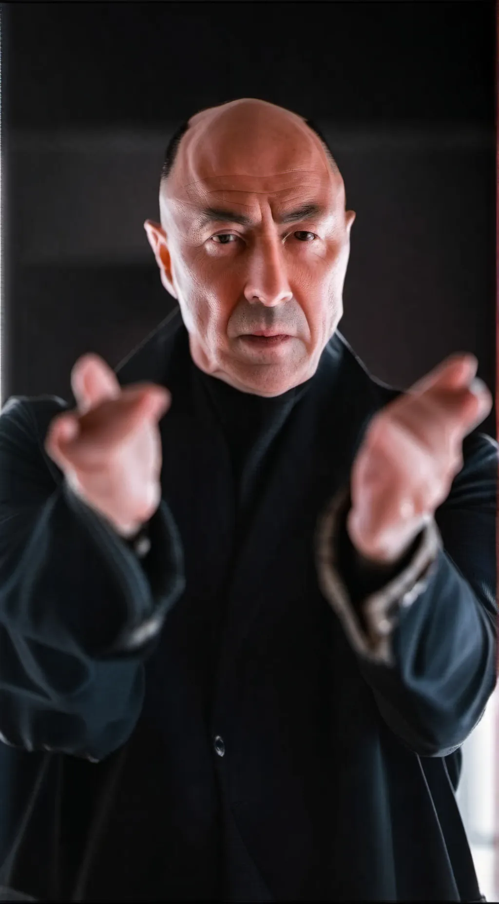 ai character: Prete arrabbiato background