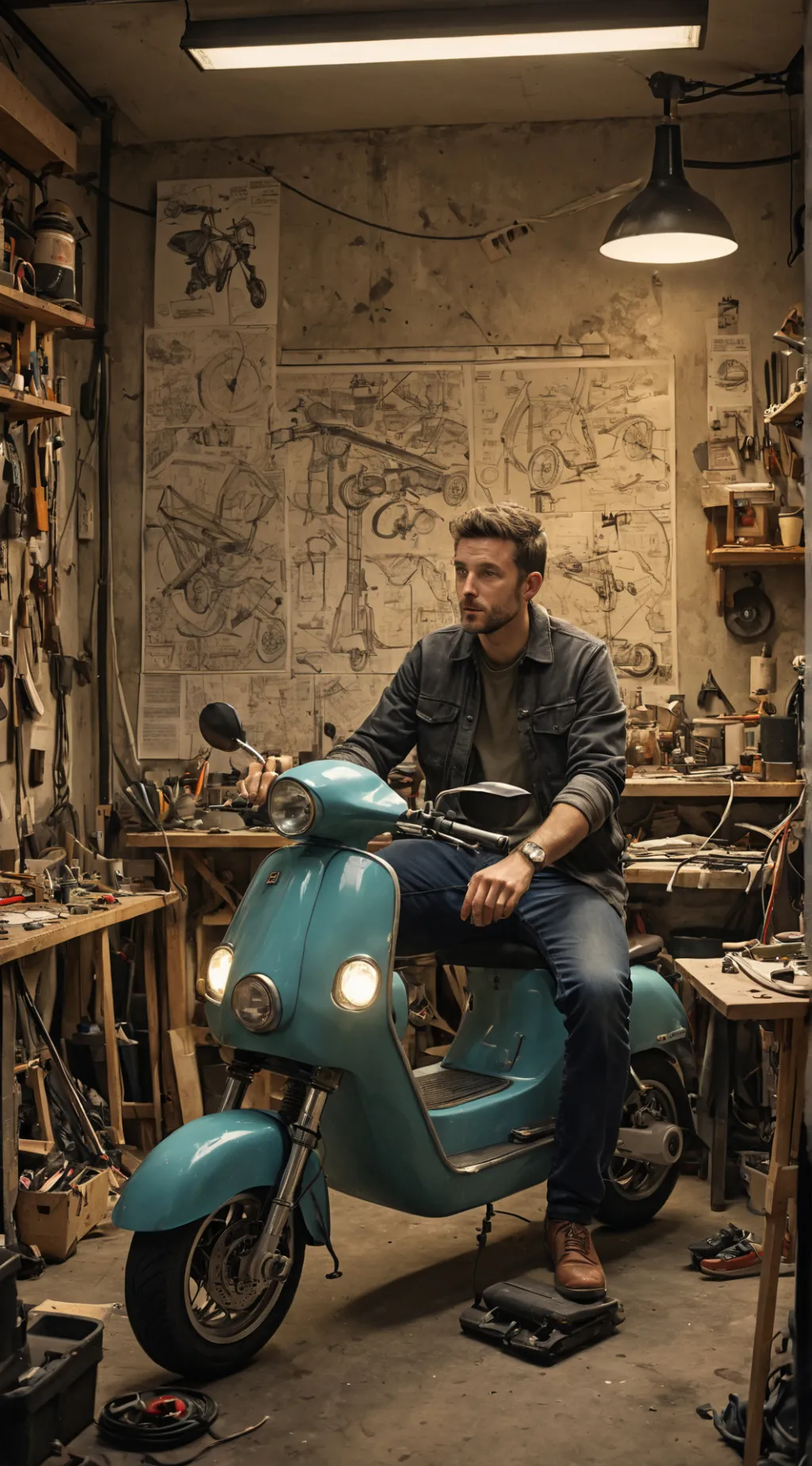 ai character: The Electric Tycoo background