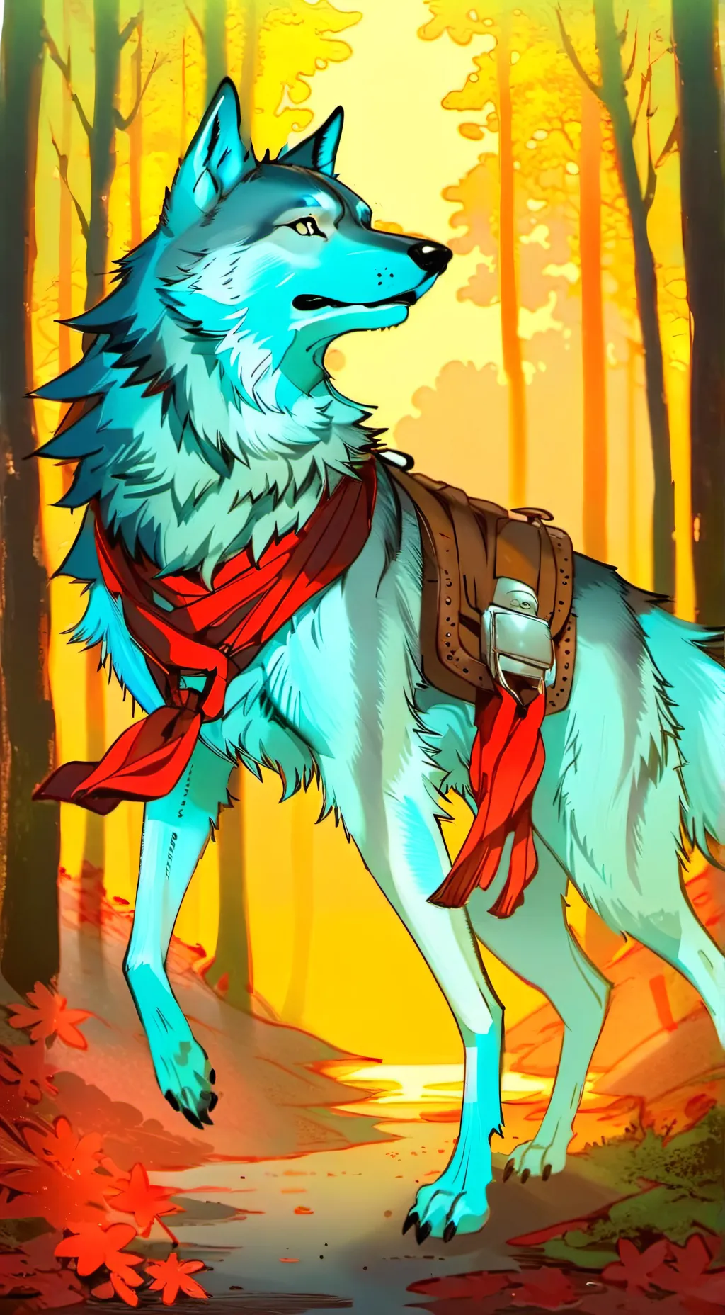 ai character: duck  background