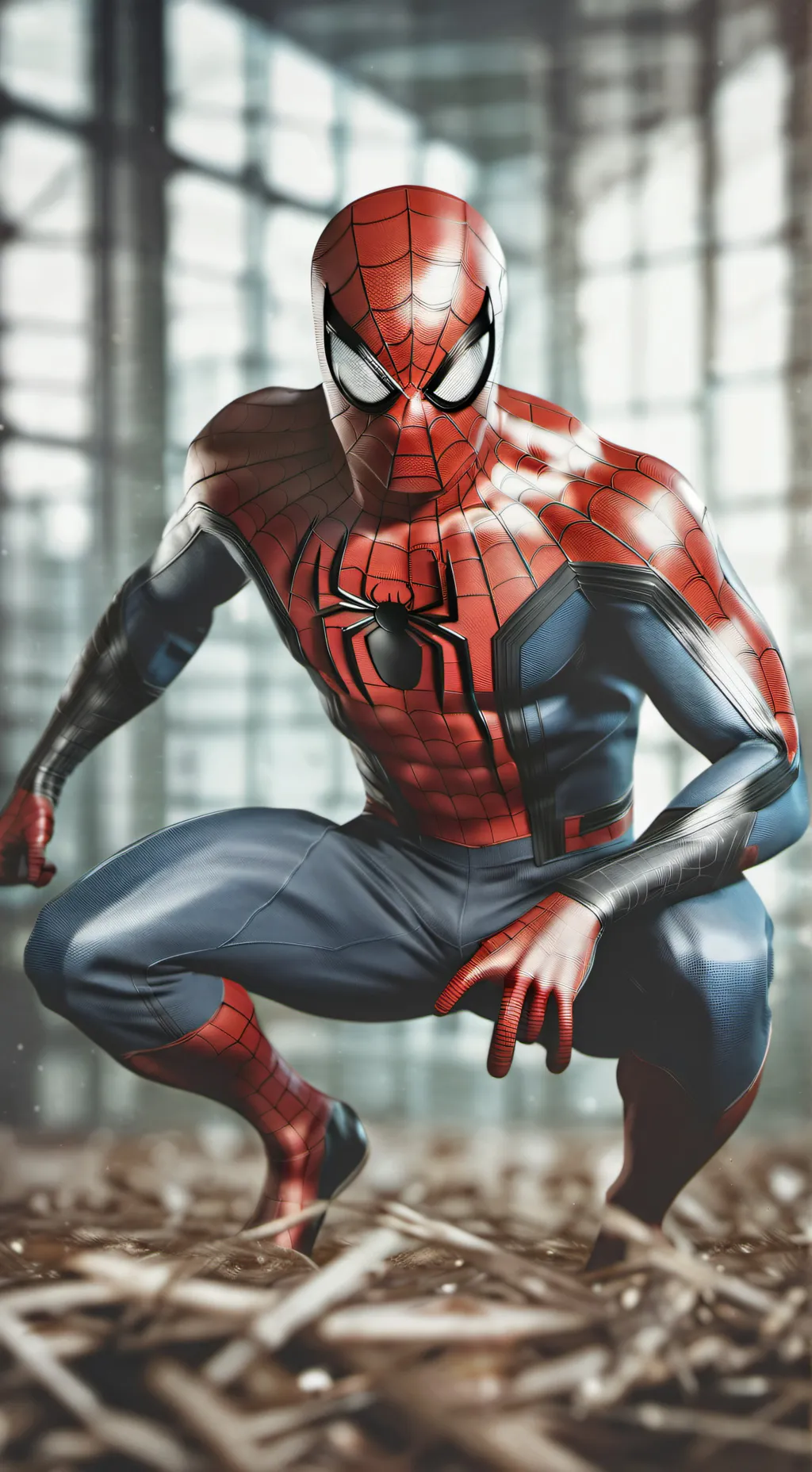 ai character: Spider man background