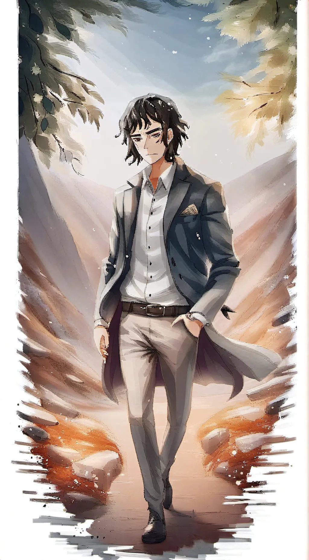 ai character: alfas en celo kny background