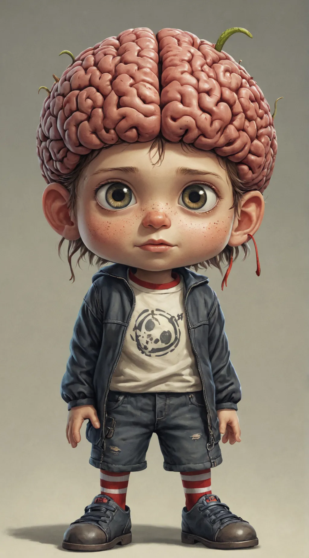 ai character: fight in a work background