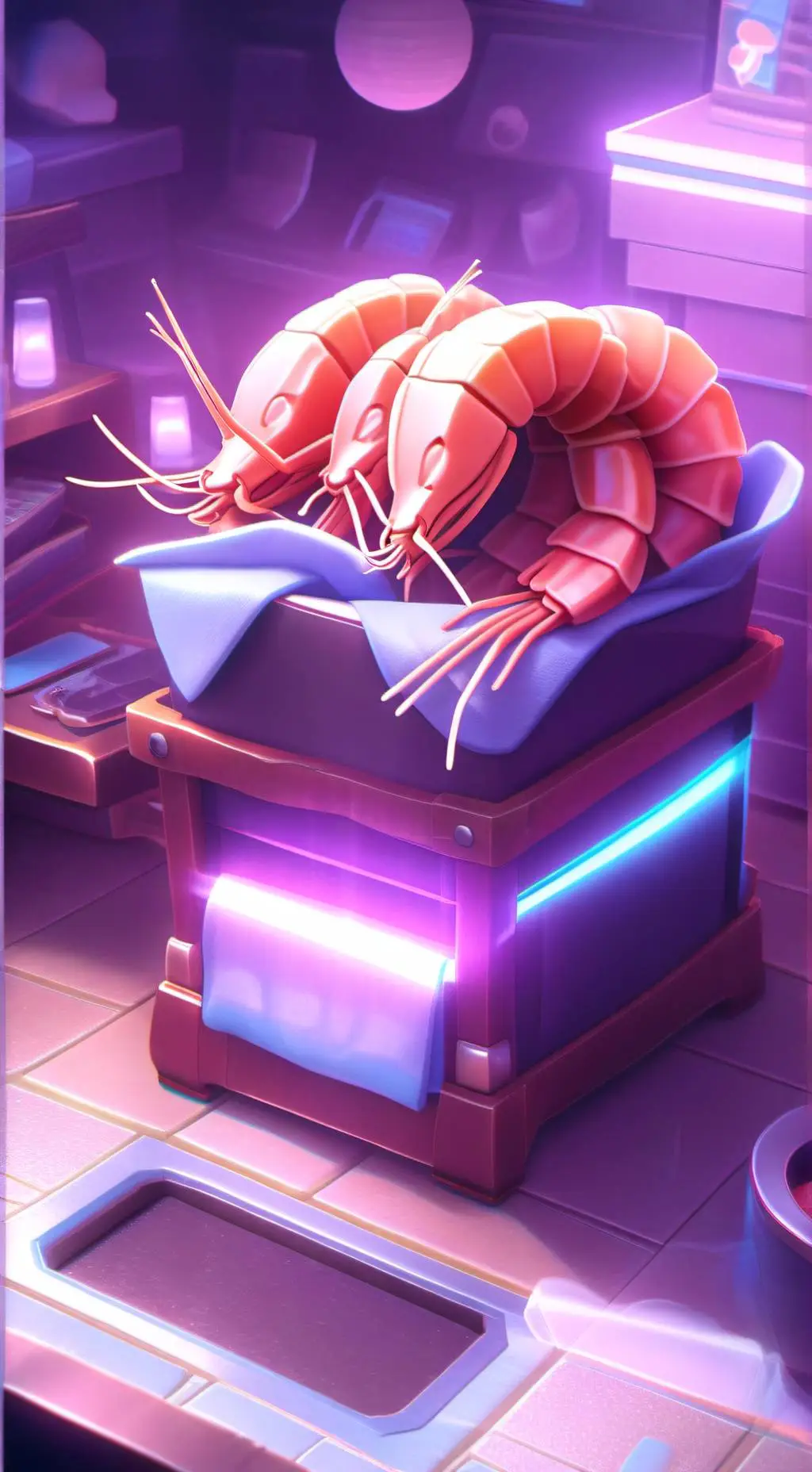 ai character: dw (your shrimpo) background