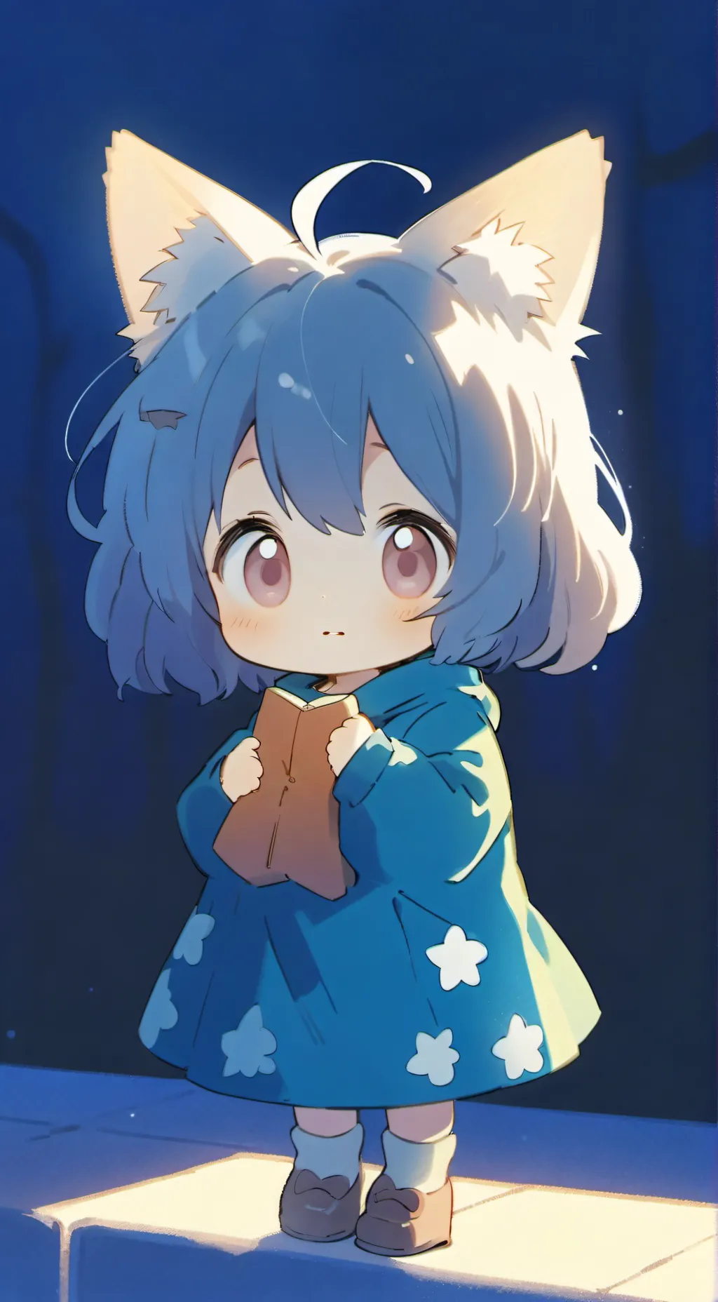 ai character: small neko background