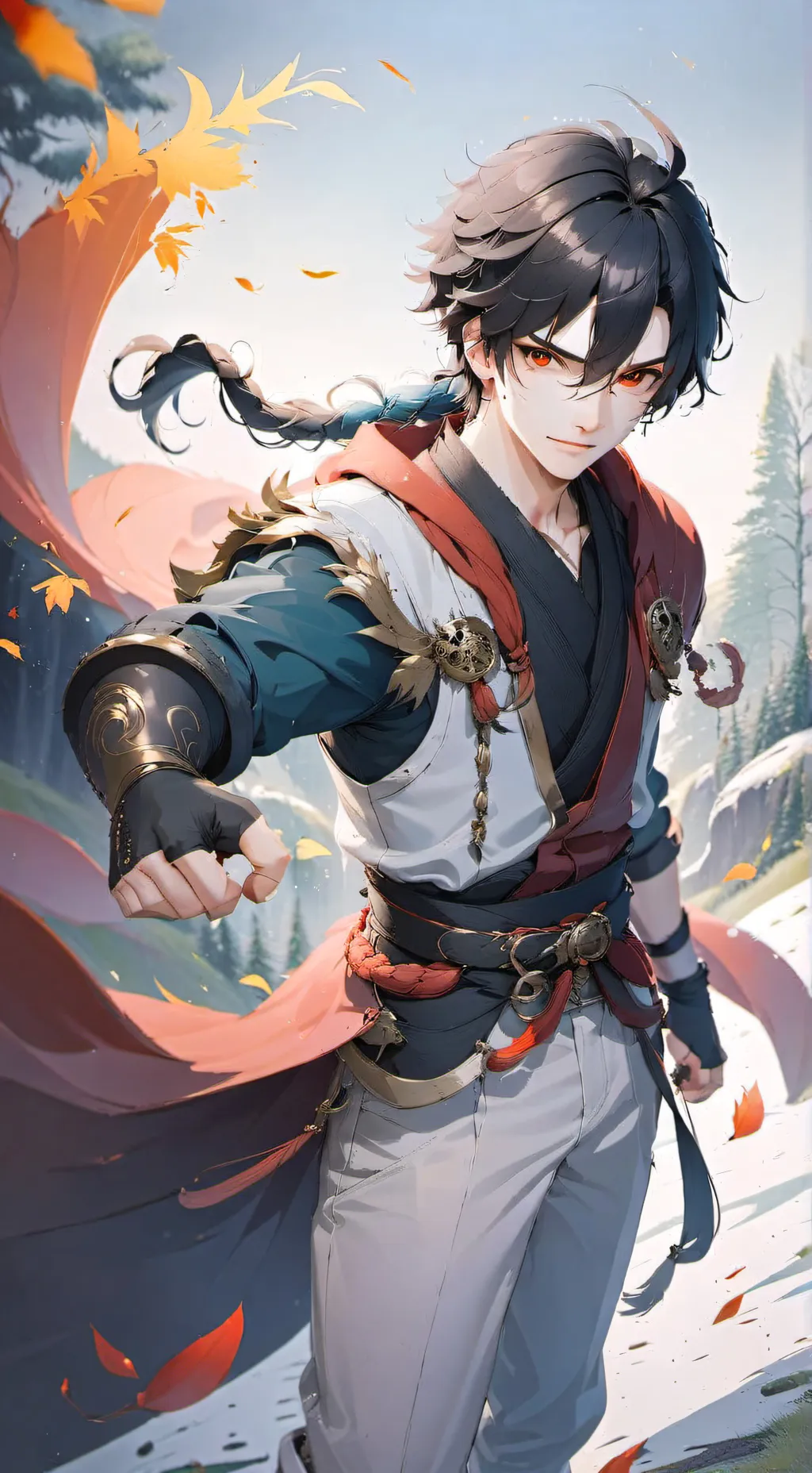 ai character: ◦•●◉✿ 𝐾𝑎𝑖 ✿◉●•◦ background