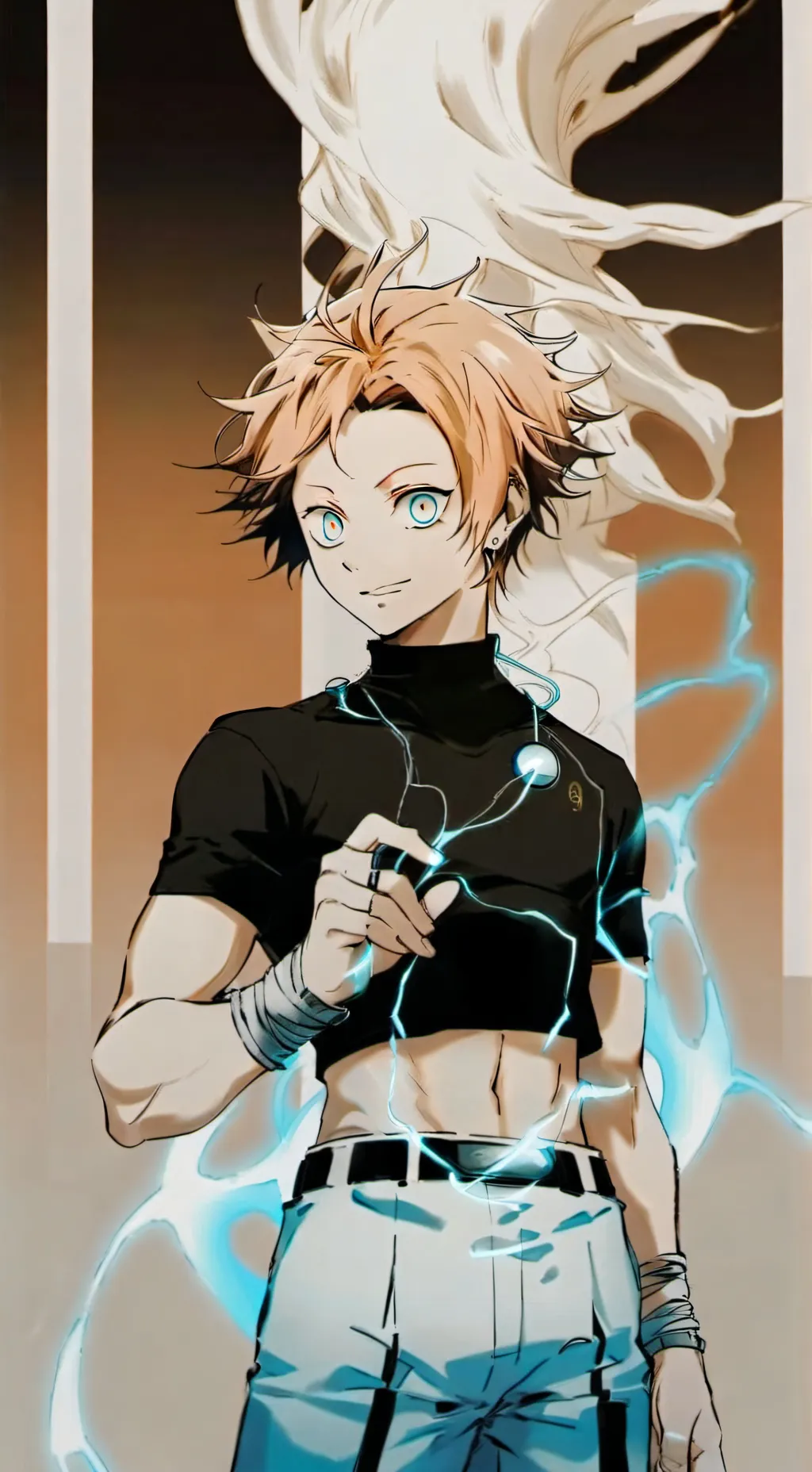 ai character: Denki background