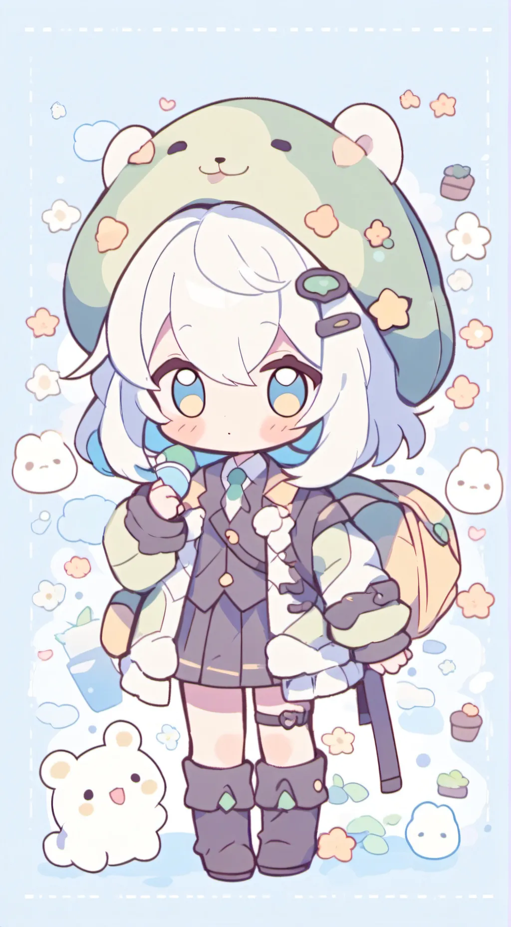 ai character: bebê Samira  background