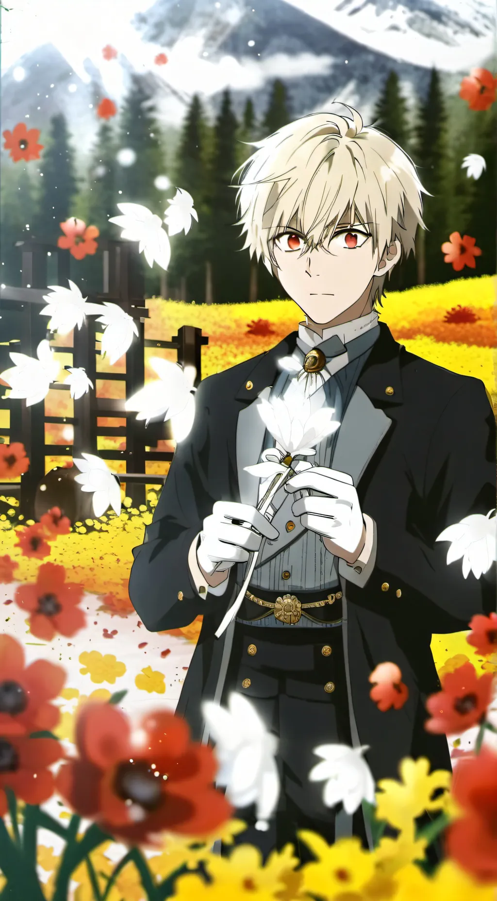 ai character: Katsuki Bakugo background