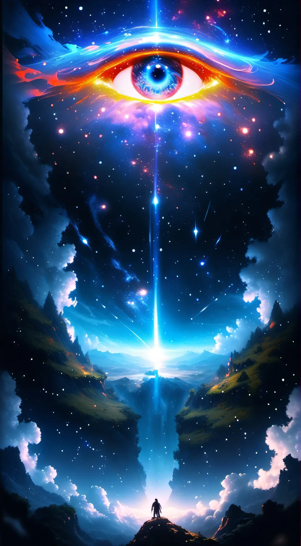 ai character: super eye of God background