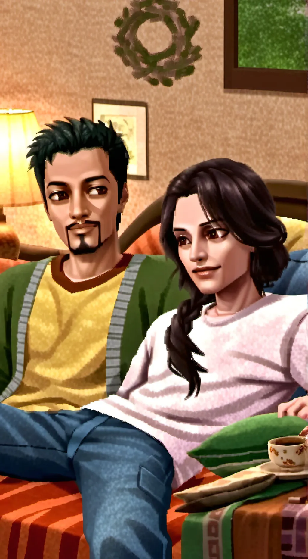 ai character: sleepover background