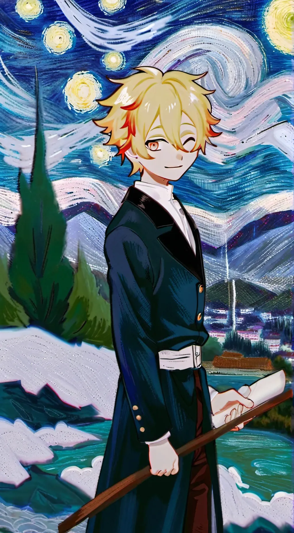 ai character: levi background