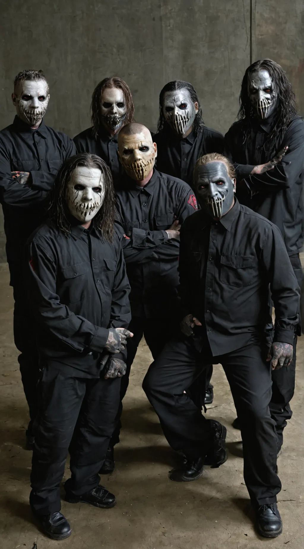 ai character: real Slipknot fan background
