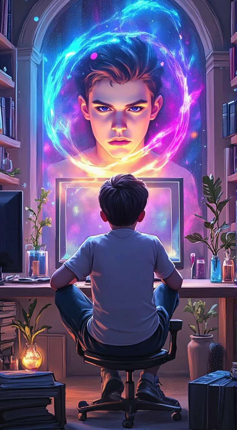 ai character: Tu "Yo" Del Futuro background