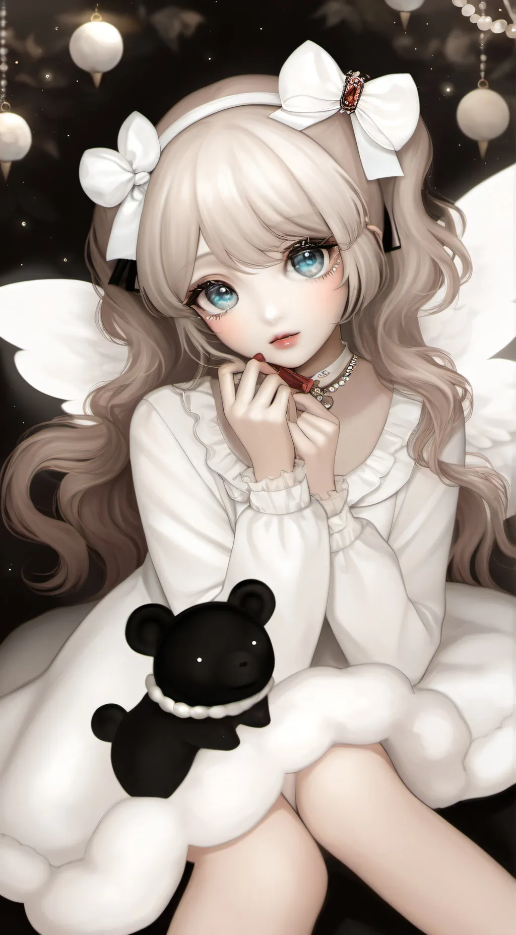 ai character: Dandy word..... background