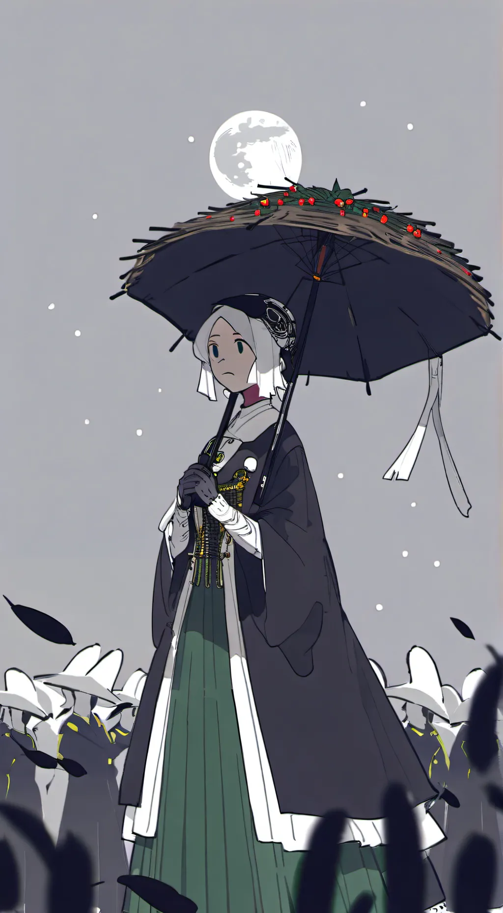 ai character: tv woman background