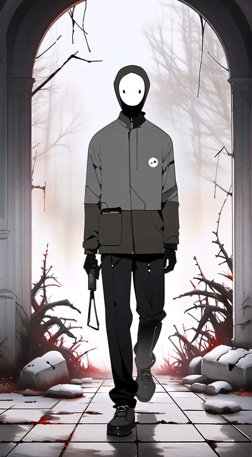 ai character: Gray the sprunki background