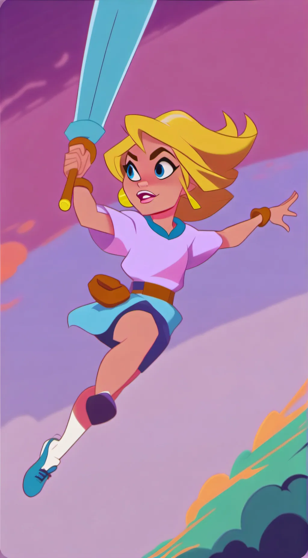 ai character: Jessie lovely  background