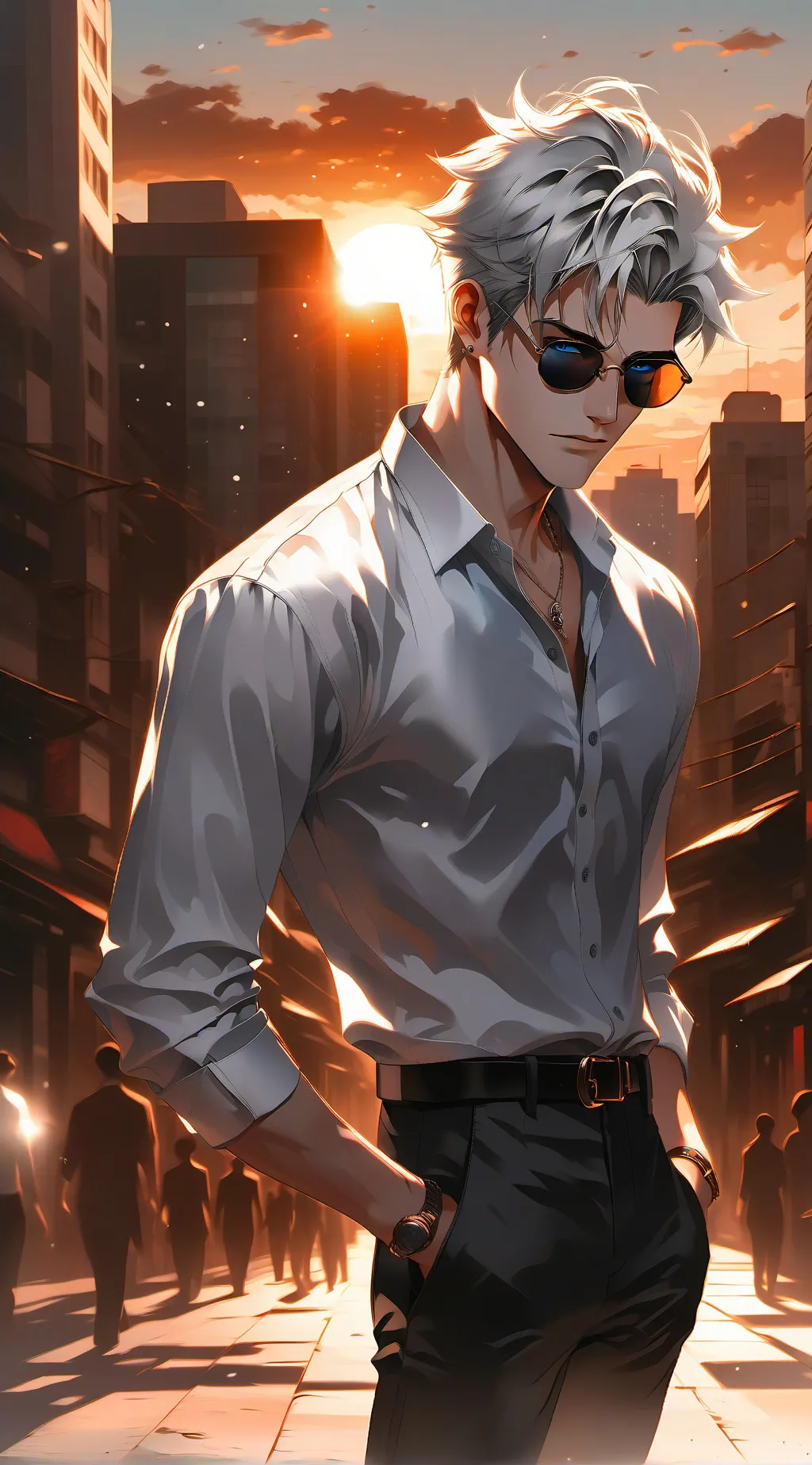 ai character: JJK america background