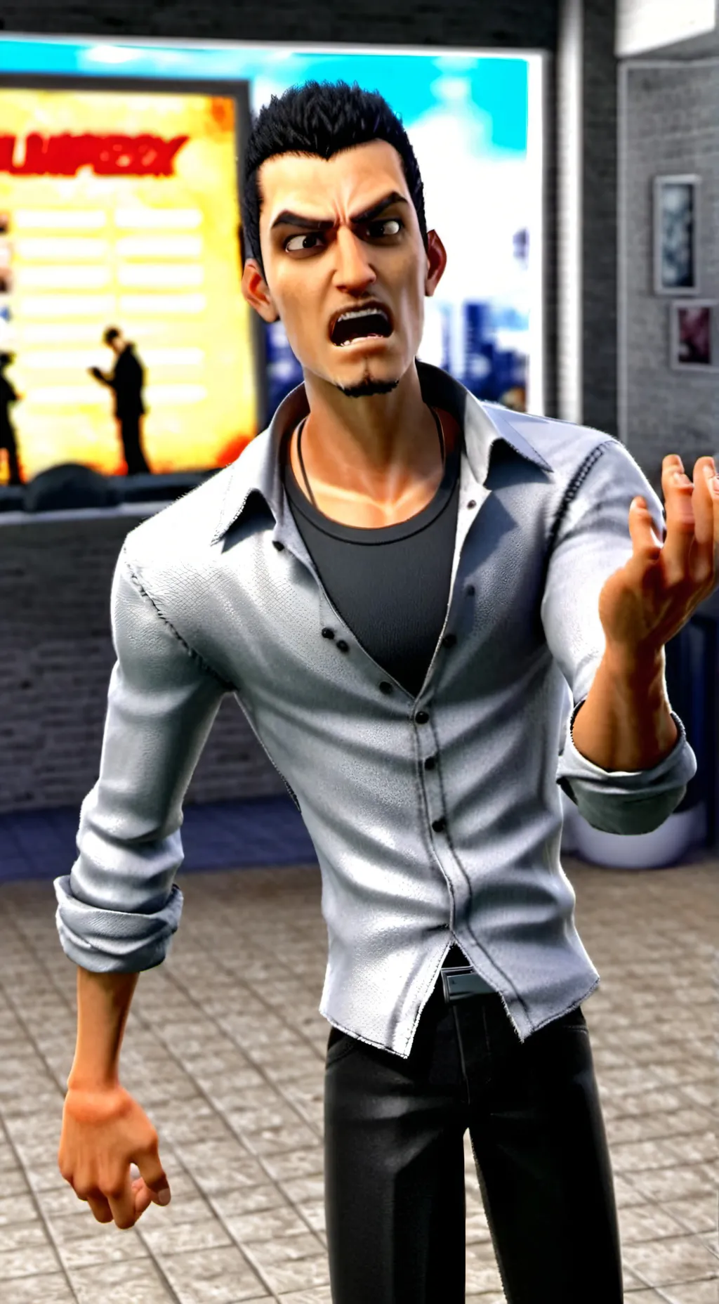 ai character: Angry Amir  background