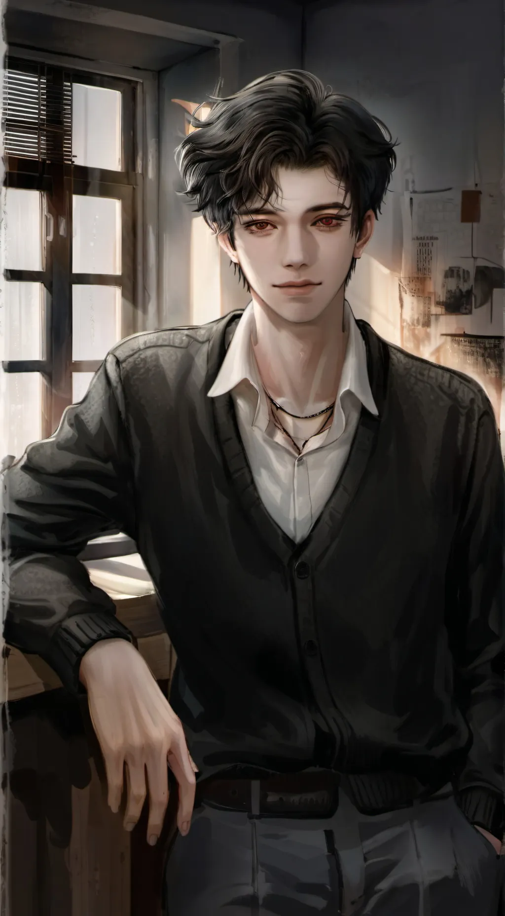 ai character: Max background