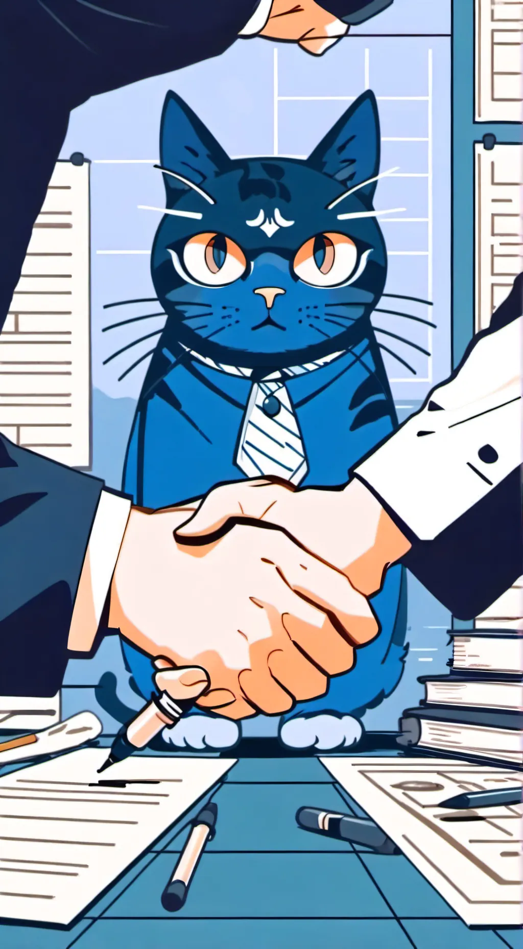 ai character: fpe stronk cat background